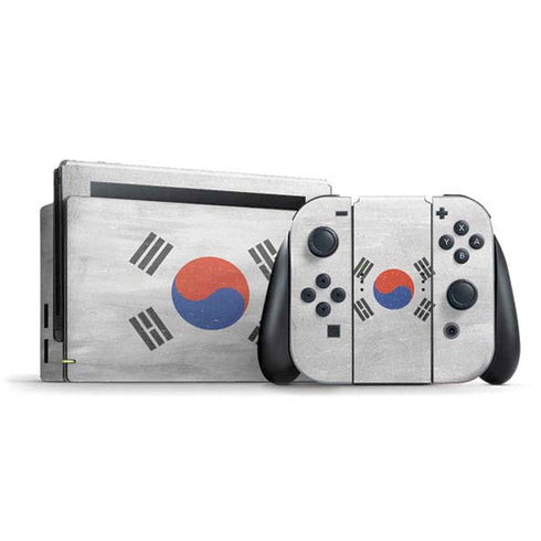 South Korean Flag Distressed Nintendo Switch Bundle Skin